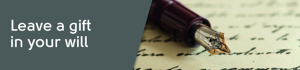 Leave a gift in your will banner