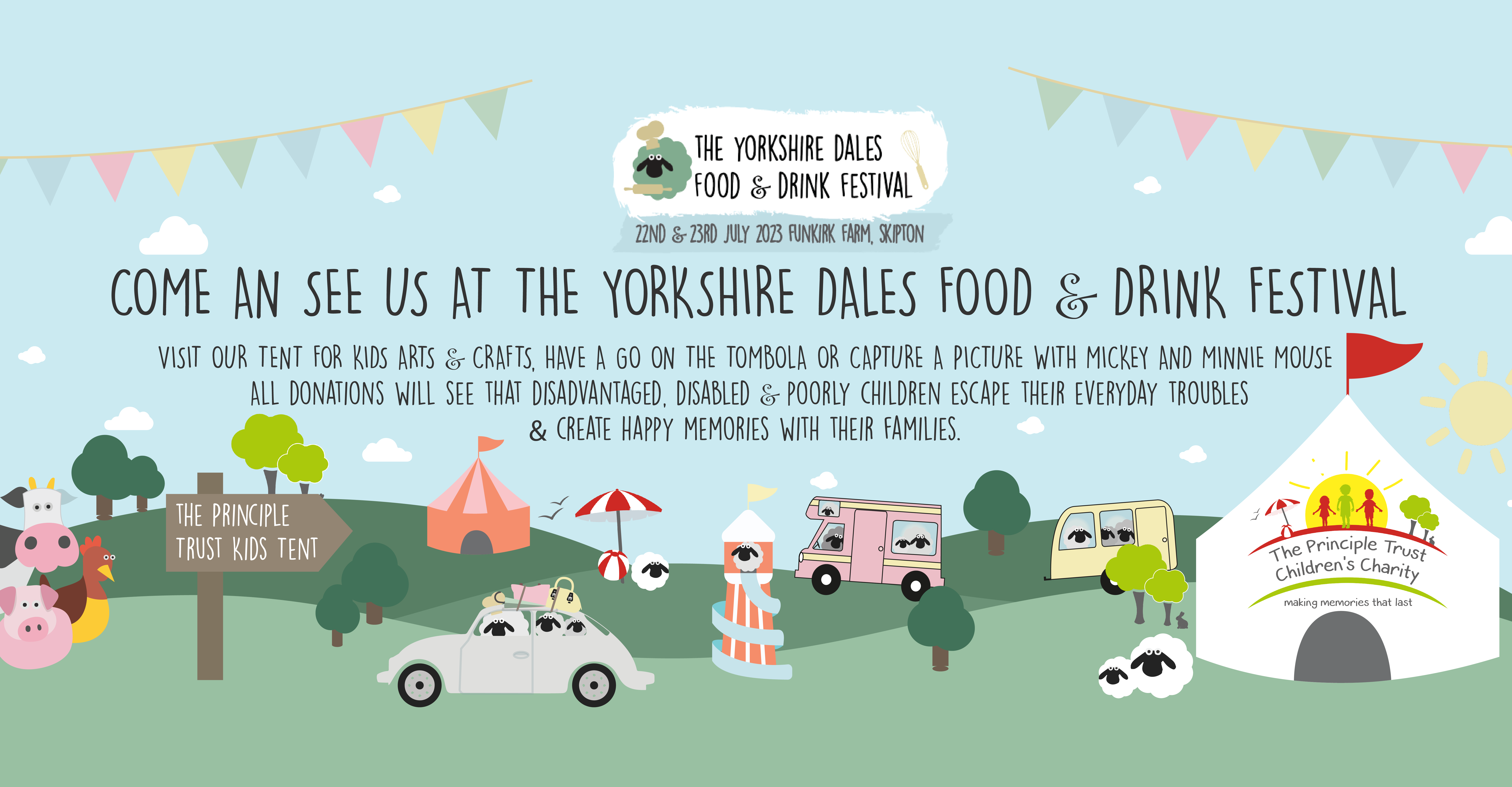 The Principle Trust Children's Charity at The Yorkshire Dales Food and Drinks Festival 2023 1 WEB BANNER 2