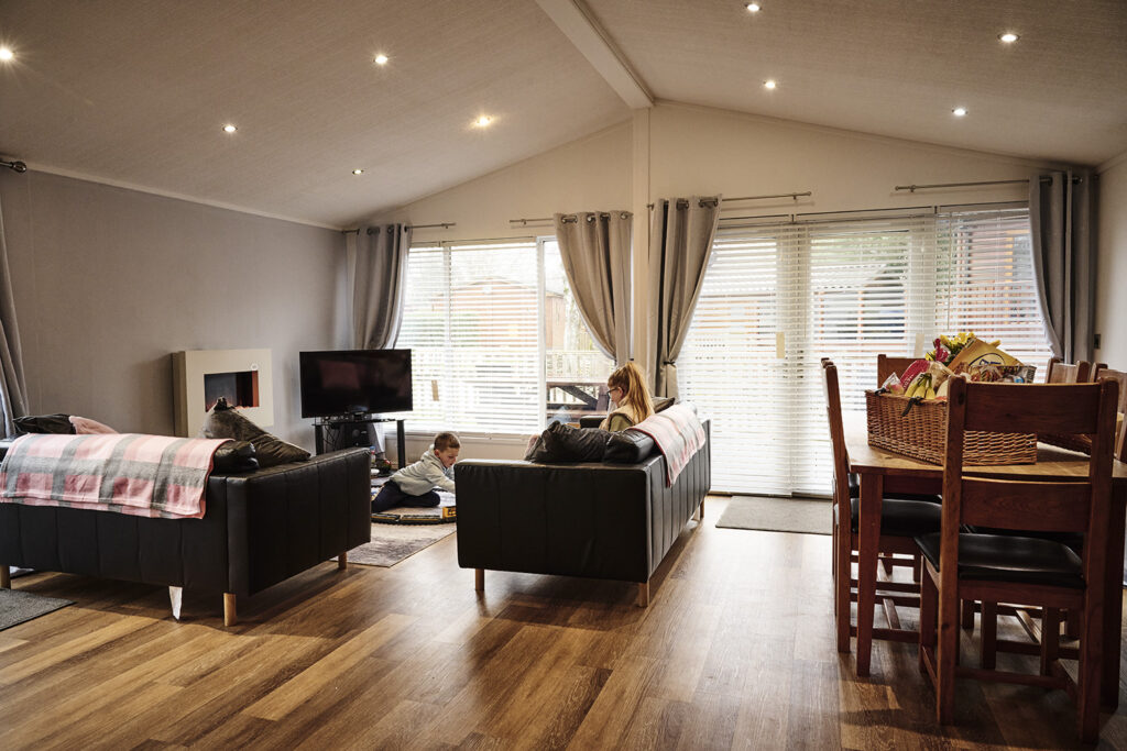 Children relaxing at one of The Principle Trusts respite lodges. Photo credit Nik Hartley